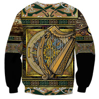 Ireland Shamrock Sweatshirt Celtic Knot Traditional Irish Symbol - Wonder Print Shop