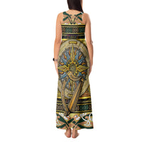 Ireland Shamrock Tank Maxi Dress Celtic Knot Traditional Irish Symbol - Wonder Print Shop
