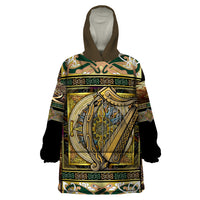 Ireland Shamrock Wearable Blanket Hoodie Celtic Knot Traditional Irish Symbol - Wonder Print Shop
