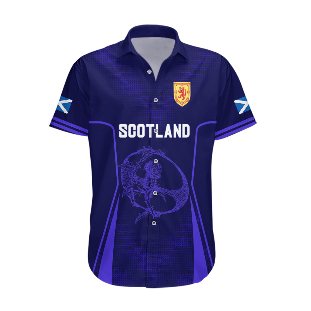 Scotland Rugby Hawaiian Shirt Scottish Thistle World Cup 2023 - Wonder Print Shop