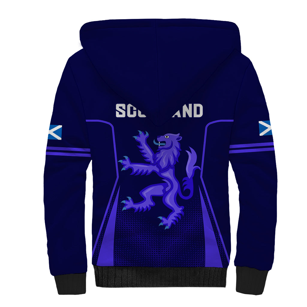Scotland Rugby Sherpa Hoodie Scottish Thistle World Cup 2023 - Wonder Print Shop