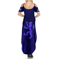 Scotland Rugby Summer Maxi Dress Scottish Thistle World Cup 2023 - Wonder Print Shop
