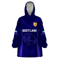 Scotland Rugby Wearable Blanket Hoodie Scottish Thistle World Cup 2023 - Wonder Print Shop