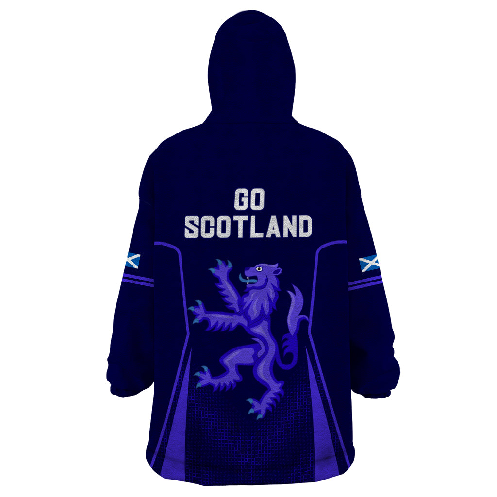 Scotland Rugby Wearable Blanket Hoodie Scottish Thistle World Cup 2023 - Wonder Print Shop