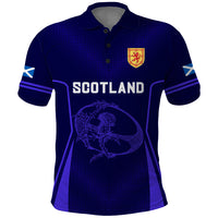 Custom Scotland Rugby Polo Shirt Scottish Thistle World Cup 2023 - Wonder Print Shop