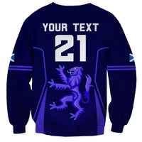 Custom Scotland Rugby Sweatshirt Scottish Thistle World Cup 2023 - Wonder Print Shop
