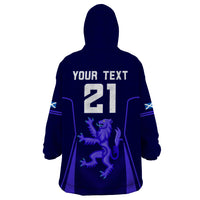 Custom Scotland Rugby Wearable Blanket Hoodie Scottish Thistle World Cup 2023 - Wonder Print Shop