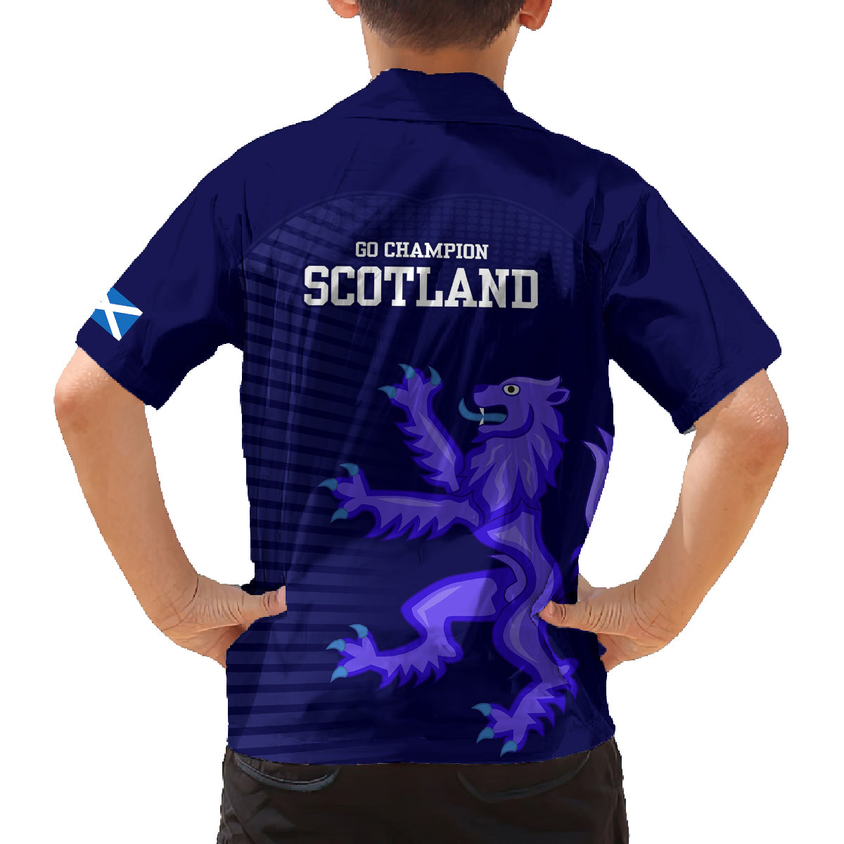 Scotland Rugby Family Matching Off Shoulder Maxi Dress and Hawaiian Shirt Go Scottish World Cup Sporty Style LT9 - Wonder Print Shop