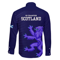 Scotland Rugby Family Matching Off Shoulder Maxi Dress and Hawaiian Shirt Go Scottish World Cup Sporty Style LT9 - Wonder Print Shop