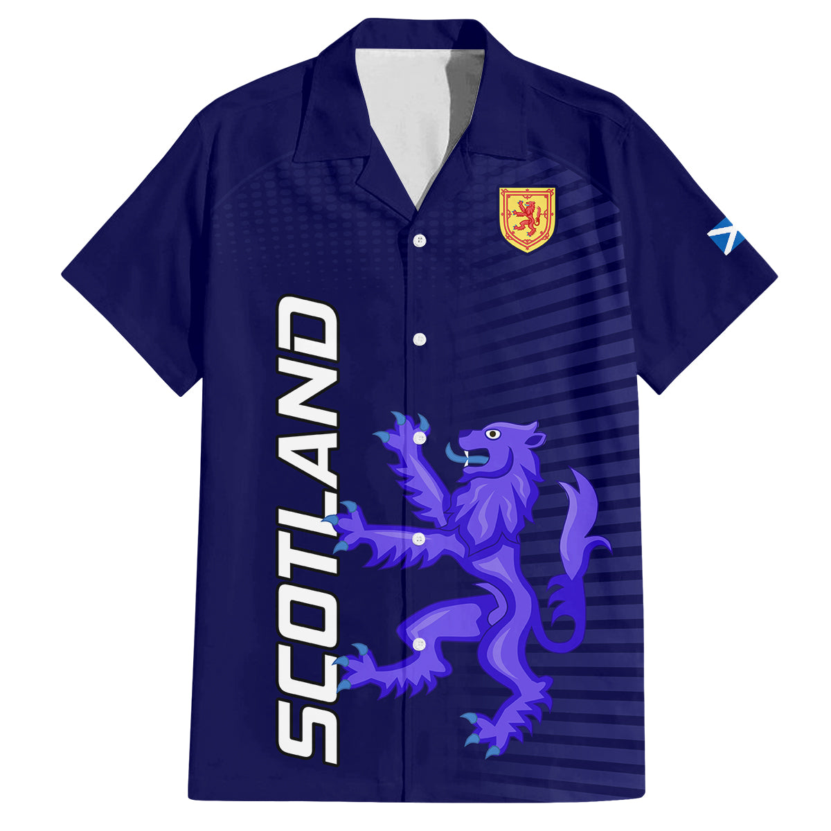 Scotland Rugby Kid Hawaiian Shirt Go Scottish World Cup Sporty Style - Wonder Print Shop