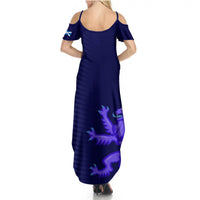 Scotland Rugby Summer Maxi Dress Go Scottish World Cup Sporty Style - Wonder Print Shop