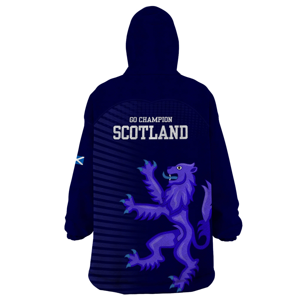 Scotland Rugby Wearable Blanket Hoodie Go Scottish World Cup Sporty Style - Wonder Print Shop