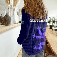 Scotland Rugby Women Casual Shirt Go Scottish World Cup Sporty Style - Wonder Print Shop