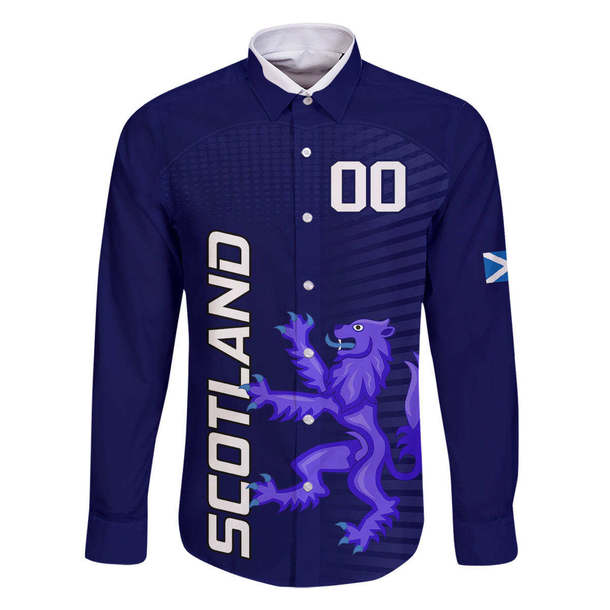 Custom Scotland Rugby Family Matching Off Shoulder Short Dress and Hawaiian Shirt Go Scottish World Cup Sporty Style LT9 - Wonder Print Shop