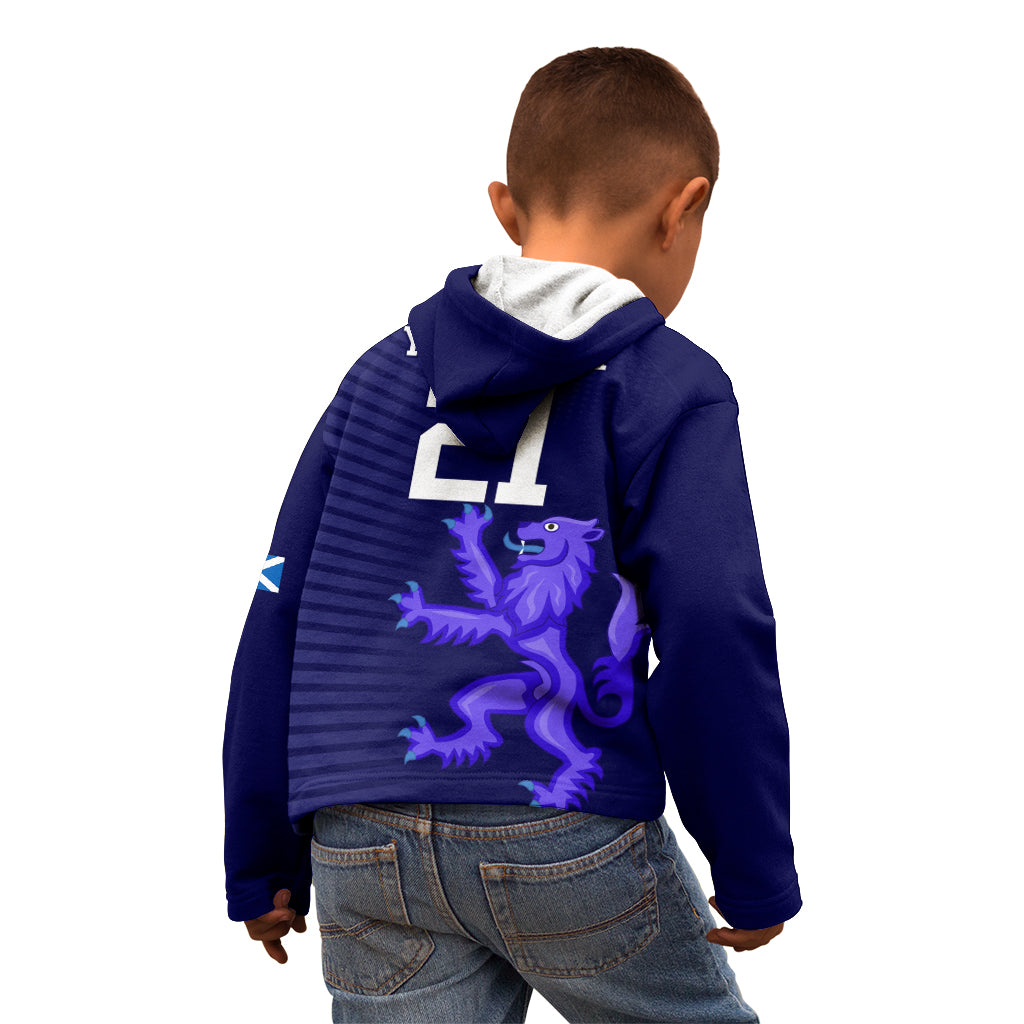 Custom Scotland Rugby Kid Hoodie Go Scottish World Cup Sporty Style - Wonder Print Shop