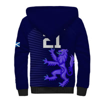 Custom Scotland Rugby Sherpa Hoodie Go Scottish World Cup Sporty Style - Wonder Print Shop