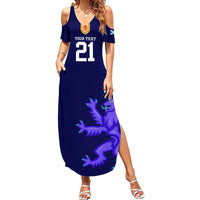 Custom Scotland Rugby Summer Maxi Dress Go Scottish World Cup Sporty Style - Wonder Print Shop