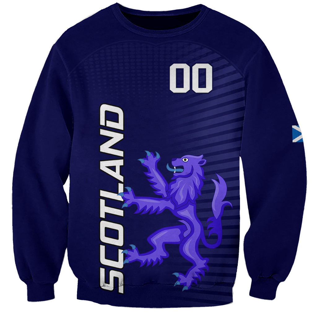 Custom Scotland Rugby Sweatshirt Go Scottish World Cup Sporty Style - Wonder Print Shop