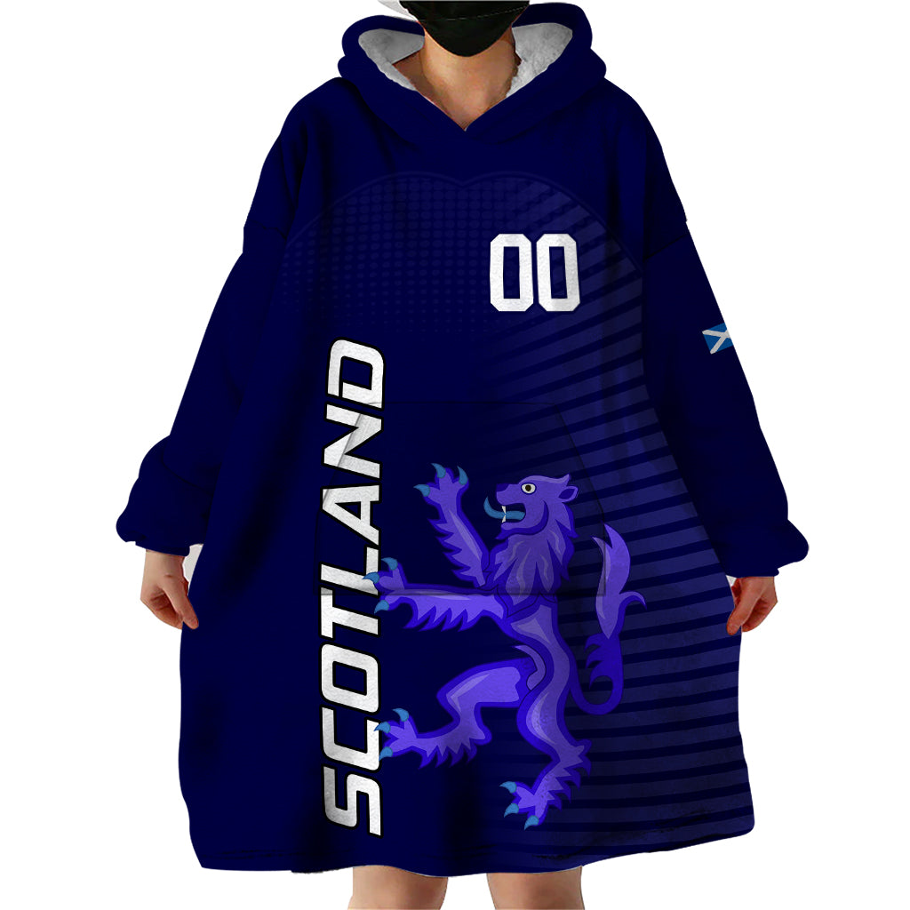 Custom Scotland Rugby Wearable Blanket Hoodie Go Scottish World Cup Sporty Style - Wonder Print Shop