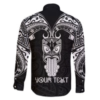 Personalised New Zealand Te Reo Maori Family Matching Tank Maxi Dress and Hawaiian Shirt Kia Kaha Maori Language Week Black Style - Wonder Print Shop