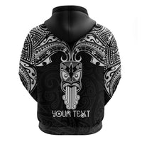 Personalised New Zealand Te Reo Maori Hoodie Kia Kaha Maori Language Week Black Style - Wonder Print Shop