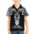 Personalised New Zealand Te Reo Maori Kid Hawaiian Shirt Kia Kaha Maori Language Week Black Style - Wonder Print Shop