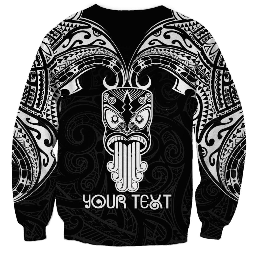 Personalised New Zealand Te Reo Maori Sweatshirt Kia Kaha Maori Language Week Black Style - Wonder Print Shop
