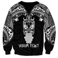 Personalised New Zealand Te Reo Maori Sweatshirt Kia Kaha Maori Language Week Black Style - Wonder Print Shop