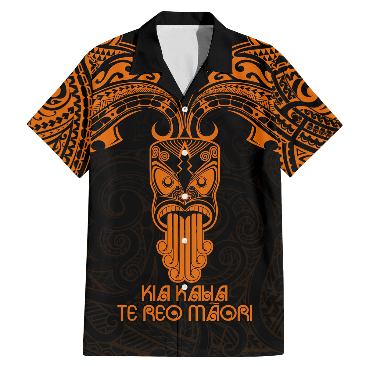 Personalised New Zealand Te Reo Maori Family Matching Mermaid Dress and Hawaiian Shirt Kia Kaha Maori Language Week Gold Style LT9 - Wonder Print Shop
