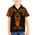 Personalised New Zealand Te Reo Maori Kid Hawaiian Shirt Kia Kaha Maori Language Week Gold Style - Wonder Print Shop
