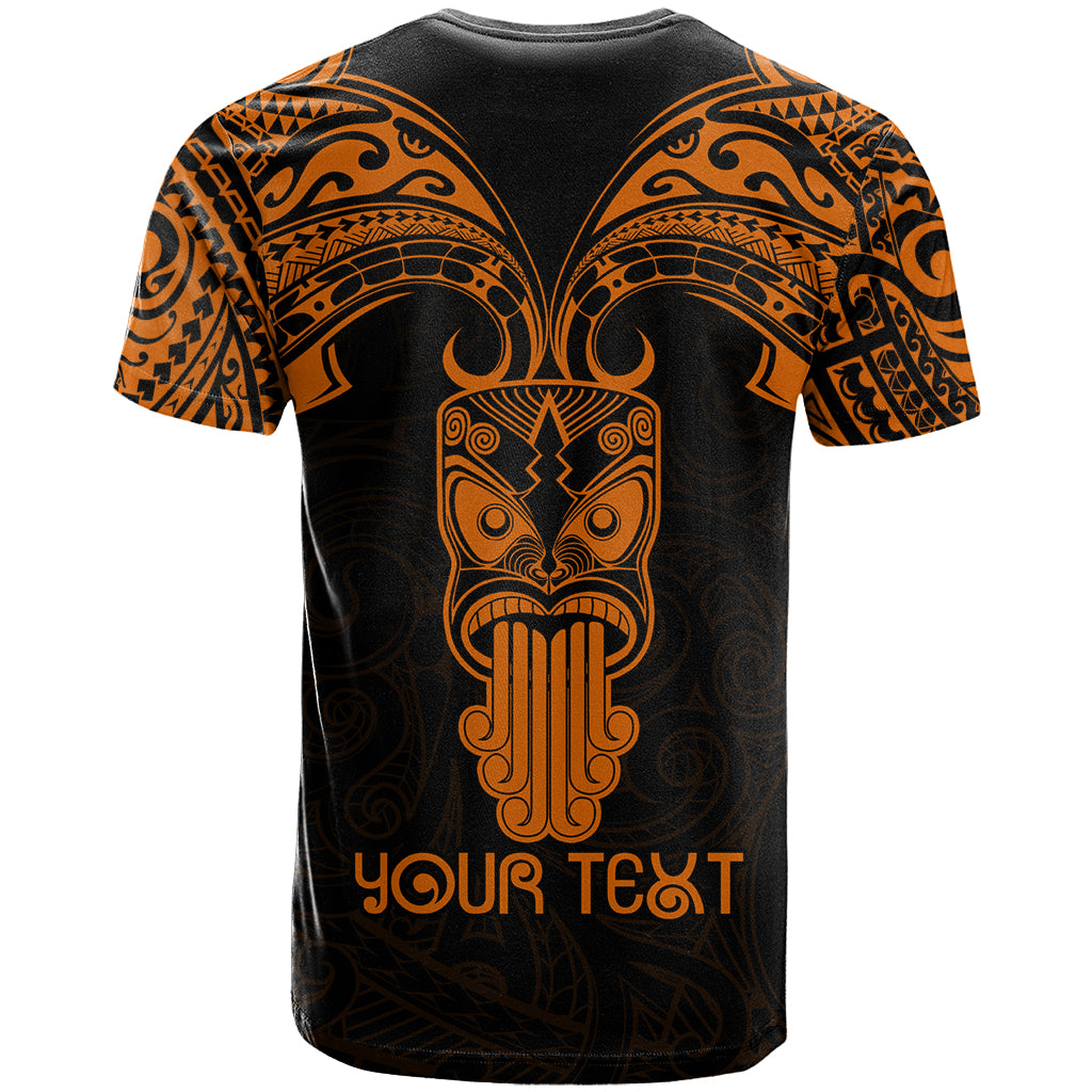 Personalised New Zealand Te Reo Maori T Shirt Kia Kaha Maori Language Week Gold Style - Wonder Print Shop