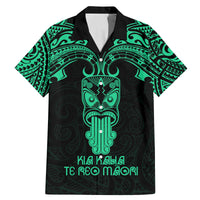 Personalised New Zealand Te Reo Maori Family Matching Mermaid Dress and Hawaiian Shirt Kia Kaha Maori Language Week Green Style LT9 - Wonder Print Shop