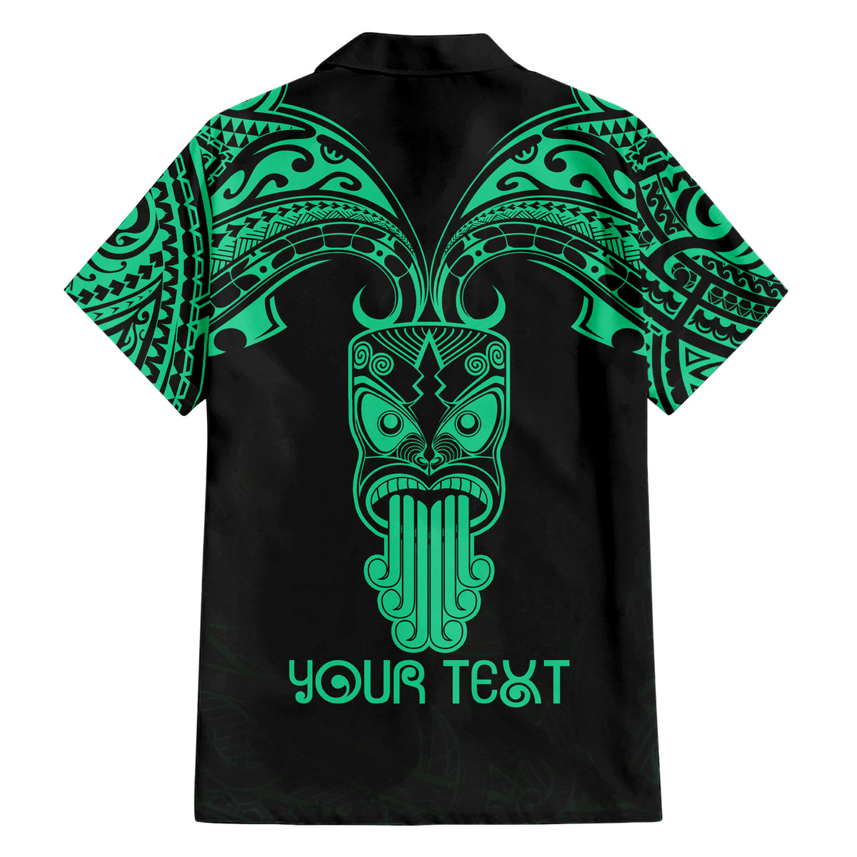 Personalised New Zealand Te Reo Maori Hawaiian Shirt Kia Kaha Maori Language Week Green Style - Wonder Print Shop