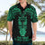 Personalised New Zealand Te Reo Maori Hawaiian Shirt Kia Kaha Maori Language Week Green Style LT9