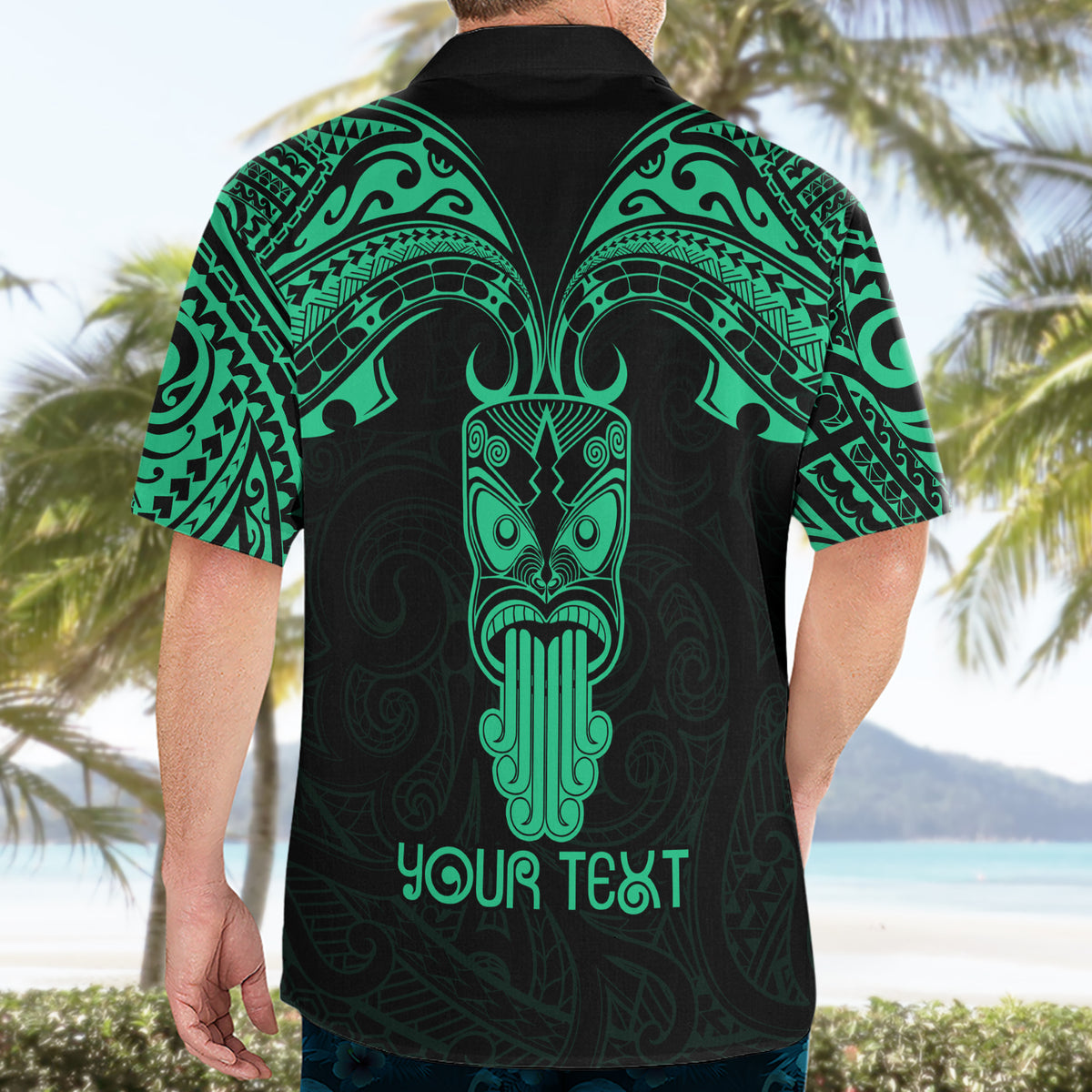 Personalised New Zealand Te Reo Maori Hawaiian Shirt Kia Kaha Maori Language Week Green Style - Wonder Print Shop