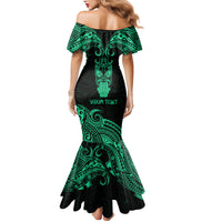 Personalised New Zealand Te Reo Maori Mermaid Dress Kia Kaha Maori Language Week Green Style - Wonder Print Shop