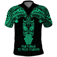 Personalised New Zealand Te Reo Maori Polo Shirt Kia Kaha Maori Language Week Green Style - Wonder Print Shop