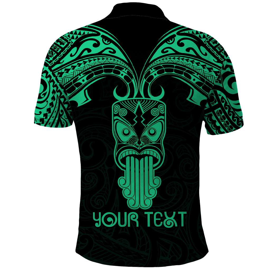 Personalised New Zealand Te Reo Maori Polo Shirt Kia Kaha Maori Language Week Green Style - Wonder Print Shop