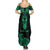 Personalised New Zealand Te Reo Maori Summer Maxi Dress Kia Kaha Maori Language Week Green Style - Wonder Print Shop