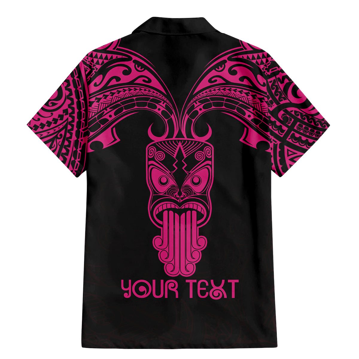 Personalised New Zealand Te Reo Maori Family Matching Mermaid Dress and Hawaiian Shirt Kia Kaha Maori Language Week Pink Style LT9 - Wonder Print Shop