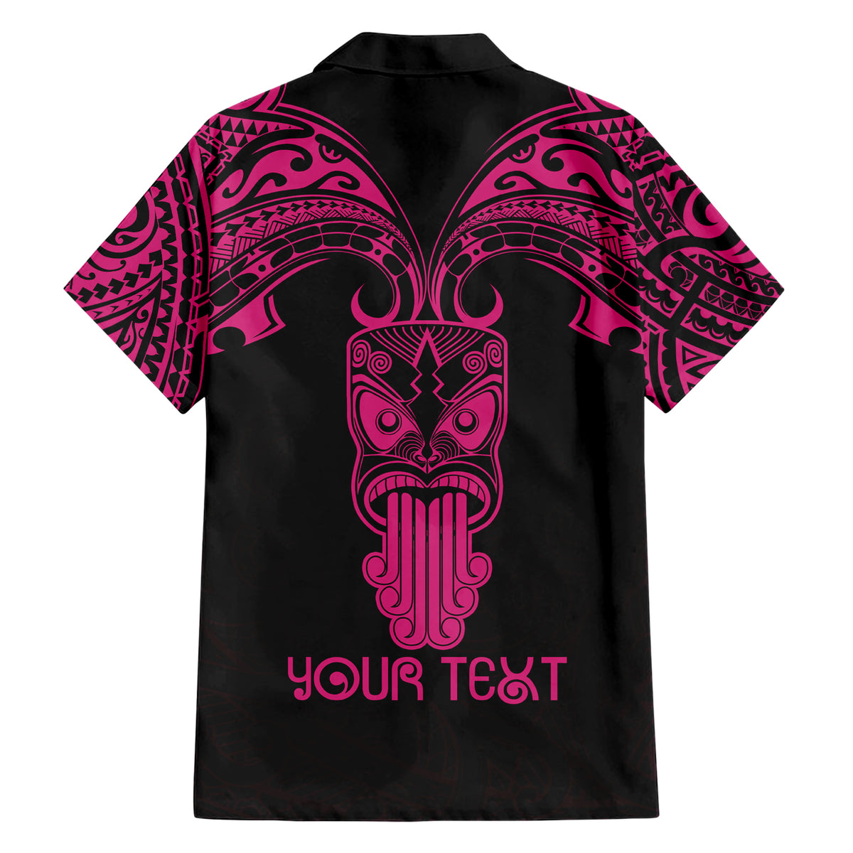 Personalised New Zealand Te Reo Maori Hawaiian Shirt Kia Kaha Maori Language Week Pink Style - Wonder Print Shop