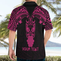 Personalised New Zealand Te Reo Maori Hawaiian Shirt Kia Kaha Maori Language Week Pink Style - Wonder Print Shop