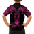 Personalised New Zealand Te Reo Maori Kid Hawaiian Shirt Kia Kaha Maori Language Week Pink Style - Wonder Print Shop