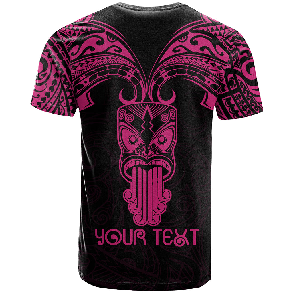 Personalised New Zealand Te Reo Maori T Shirt Kia Kaha Maori Language Week Pink Style - Wonder Print Shop
