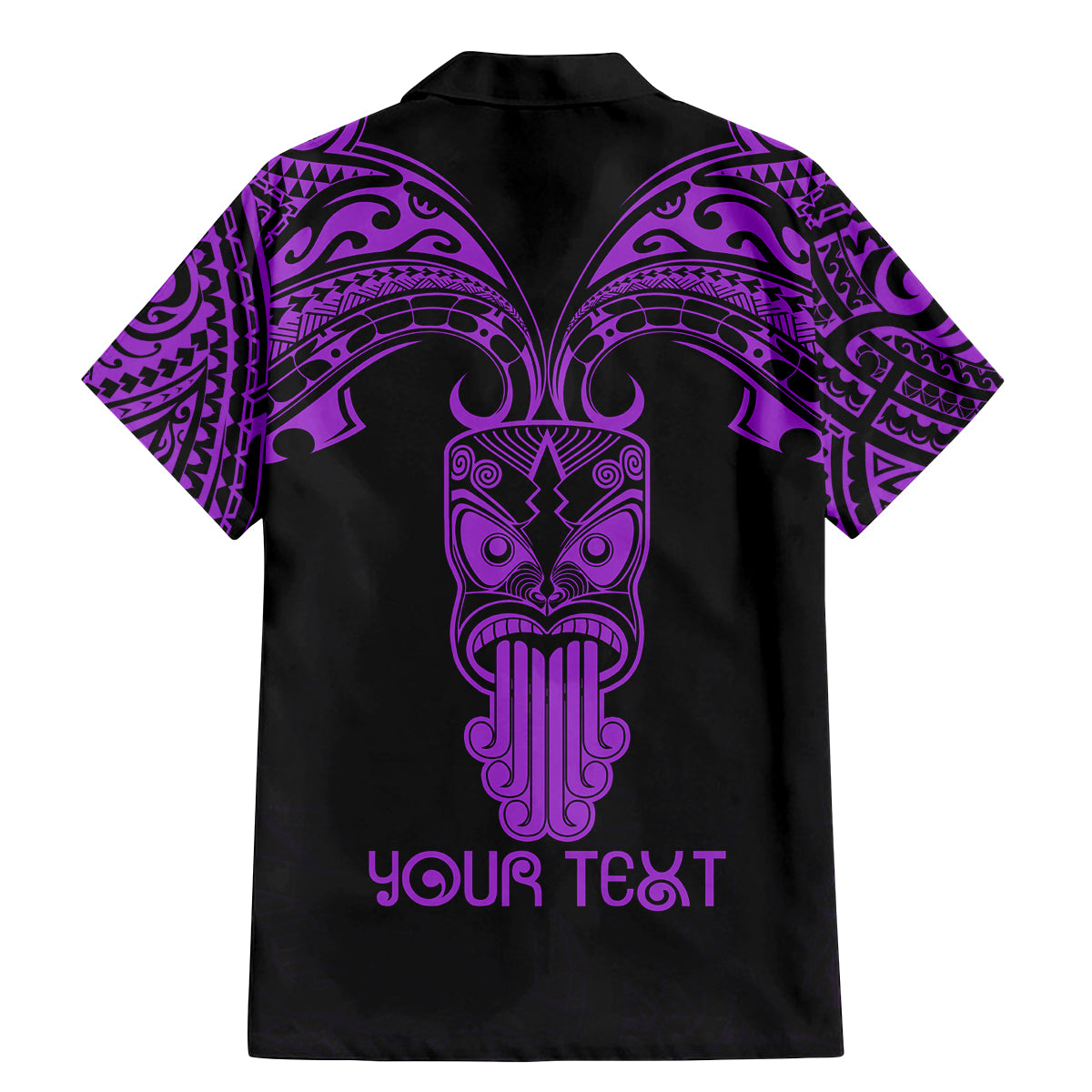 Personalised New Zealand Te Reo Maori Family Matching Mermaid Dress and Hawaiian Shirt Kia Kaha Maori Language Week Purple Style LT9 - Wonder Print Shop