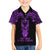 Personalised New Zealand Te Reo Maori Kid Hawaiian Shirt Kia Kaha Maori Language Week Purple Style - Wonder Print Shop