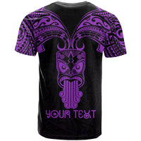 Personalised New Zealand Te Reo Maori T Shirt Kia Kaha Maori Language Week Purple Style - Wonder Print Shop