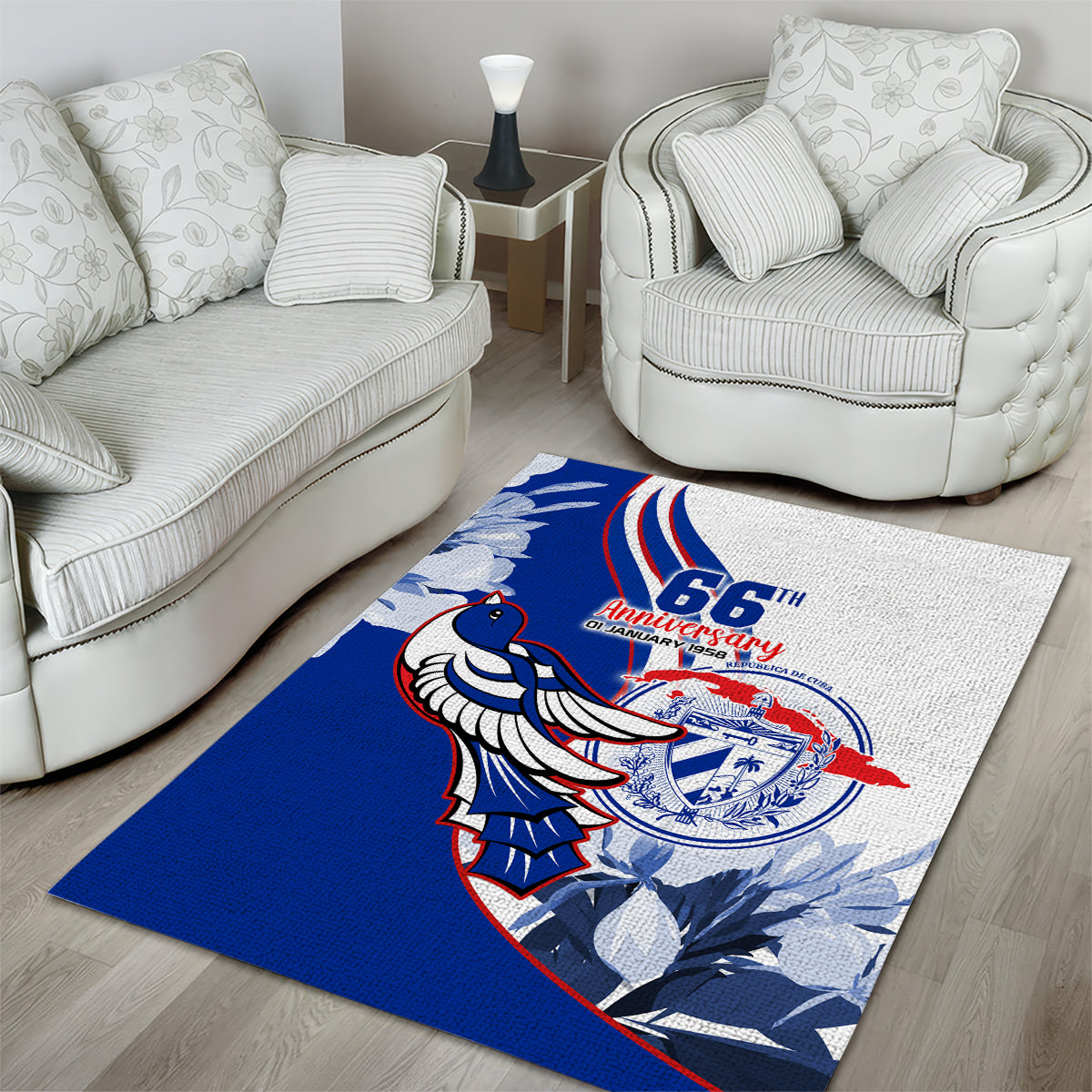 Cuba Triumph of the Revolution Personalized Area Rug Freedom And Liberty LT9 - Wonder Print Shop