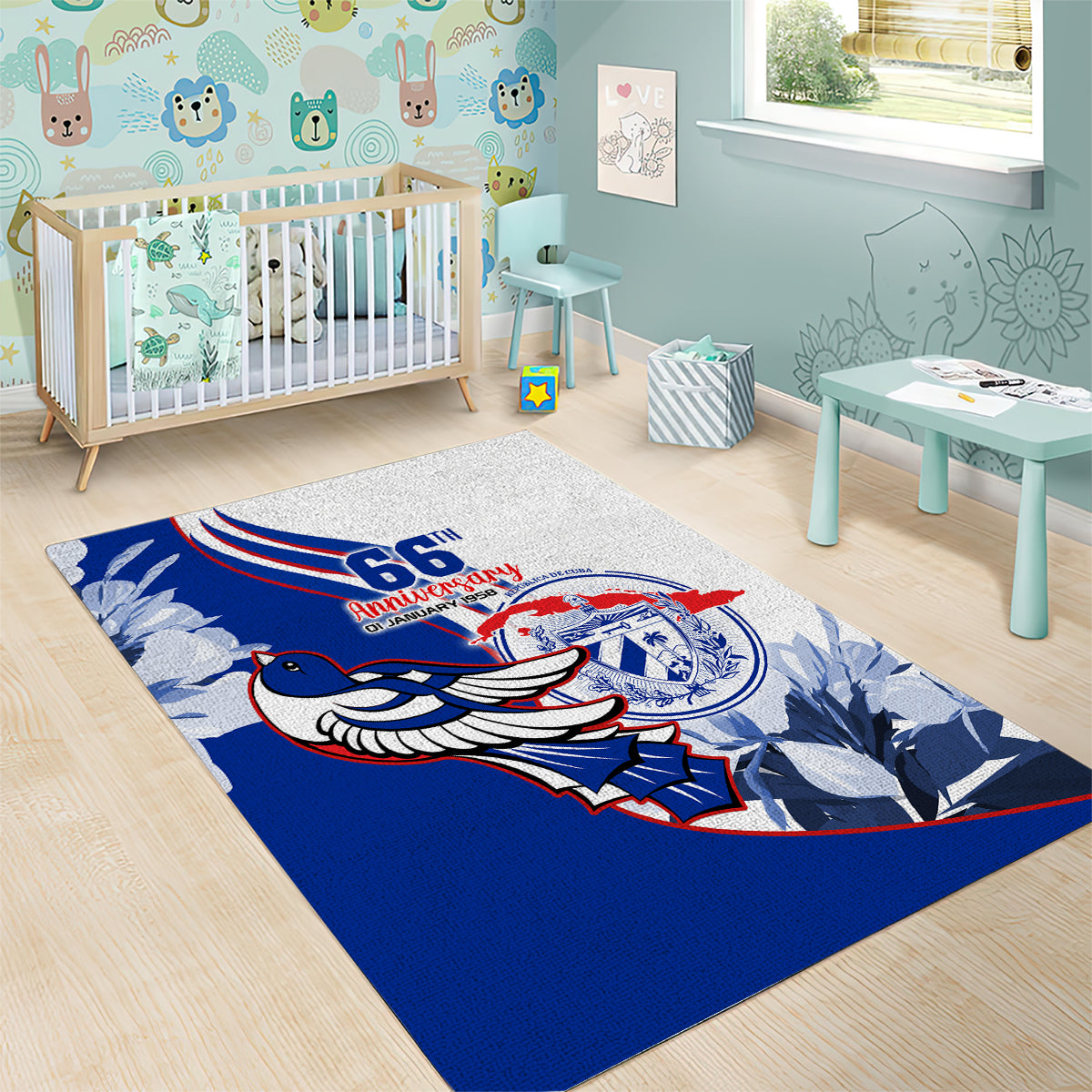 Cuba Triumph of the Revolution Personalized Area Rug Freedom And Liberty LT9 - Wonder Print Shop