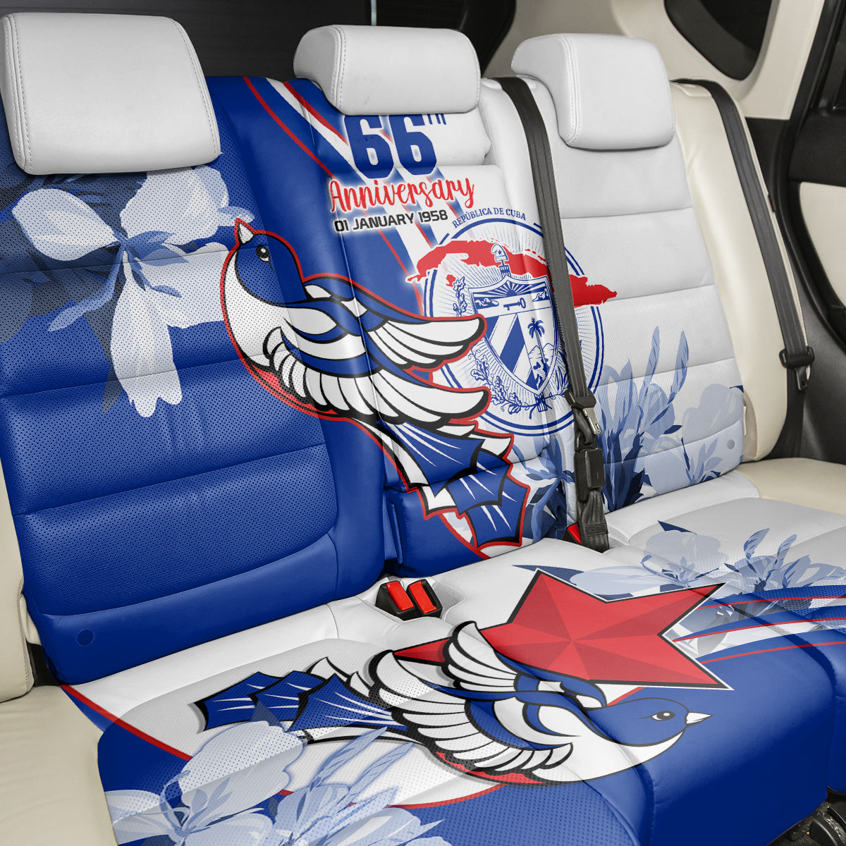 Cuba Triumph of the Revolution Personalized Back Car Seat Cover Freedom And Liberty LT9 - Wonder Print Shop